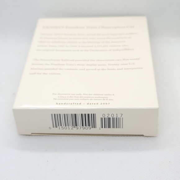 Retired 2007 Hallmark Lionel Freedom Train Observa - Picture 3 of 5